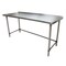 Bk Resources Stainless Steel Work Table With Open Base, 1.5" Rear Riser 72"Wx30"D VTTROB-7230 - alternate 3